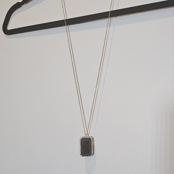 Kate Spade Dark Navy Stone Pendant - Picture 5 of 5